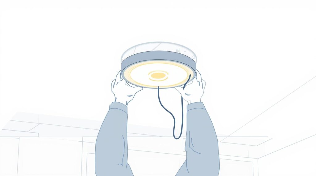 LEDシーリングライト交換