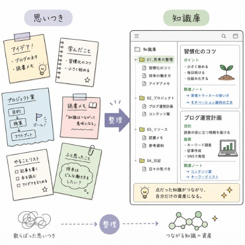 紙のメモを電子メモに変える