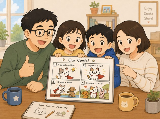 AIツールで作る4コマ漫画